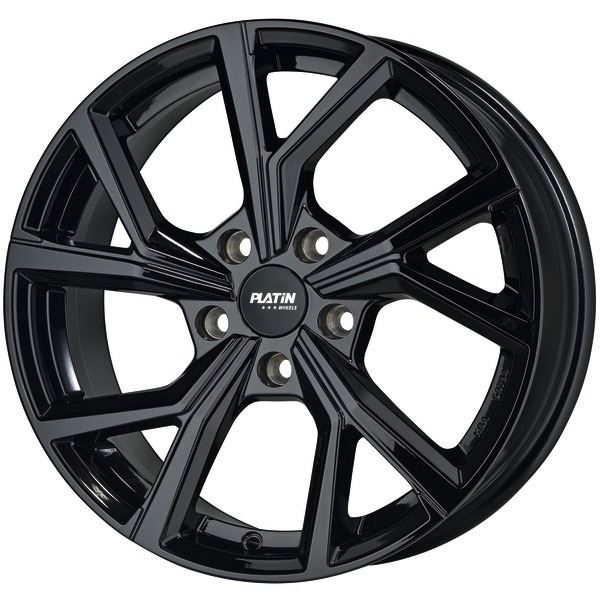 Jante aluminium Platin 17 pouces Noir Shiny P 115