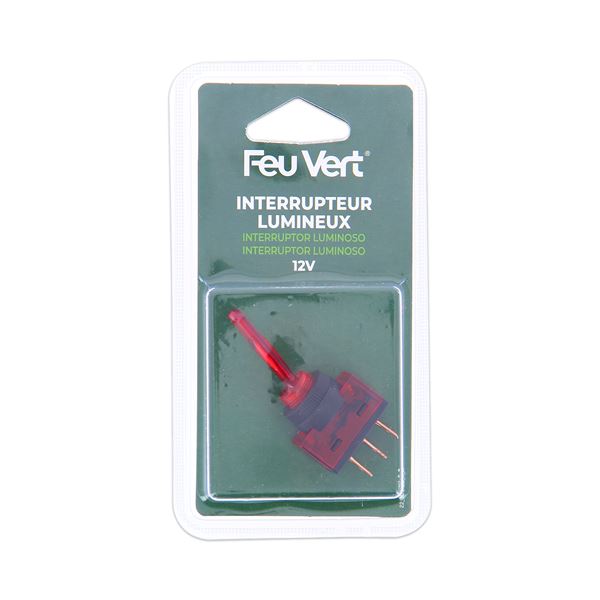 Interrupteur rond lumineux Feu Vert