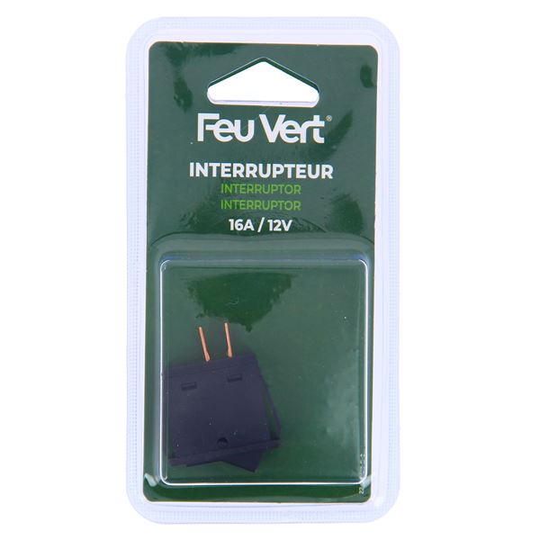 Interrupteur rectangulaire 2 positions Feu Vert - Feu Vert
