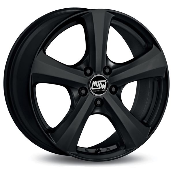 Jante aluminium Msw 15 pouces Noir Mat