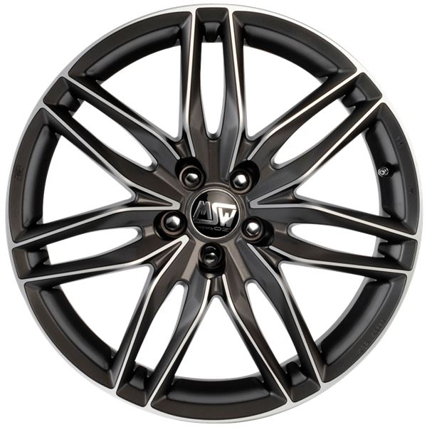 Jante aluminium Msw 18 pouces Gris Mat Face Polie