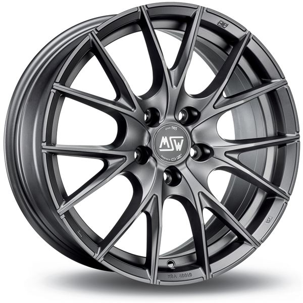 Jante aluminium Msw 17 pouces Titane Mat