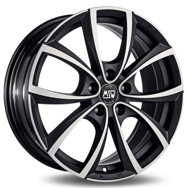 Jante aluminium Msw 17 pouces Mat Titane Face Polie