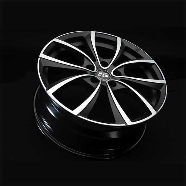Jante aluminium Msw 17 pouces Mat Titane Face Polie