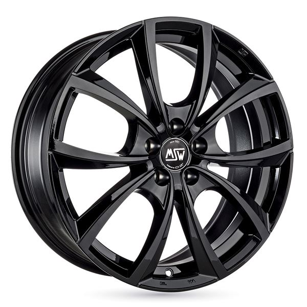 Jante aluminium Msw 17 pouces Noir Brillant