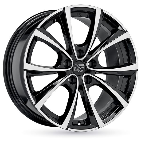 Jante aluminium Msw 18 pouces Noir Face Polie