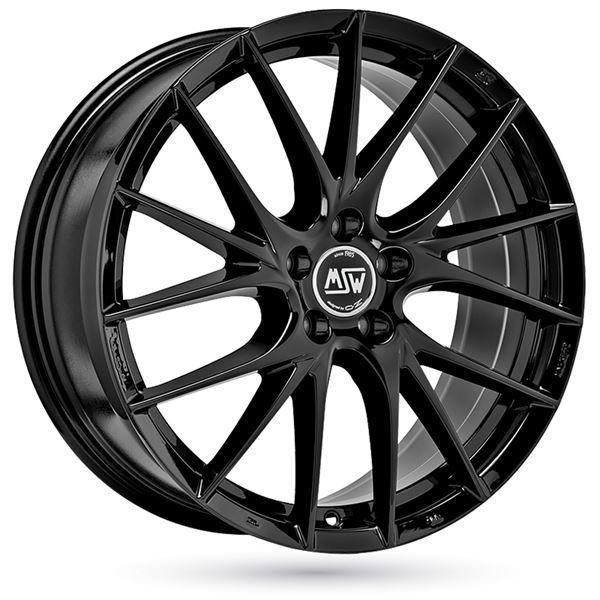 Jante aluminium Msw 17 pouces Noir Brillant