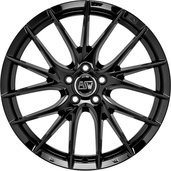 Jante aluminium Msw 17 pouces Noir Brillant