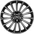 Jante aluminium Msw 18 pouces Noir Brillant Face Polie