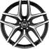 Jante aluminium Msw 17 pouces Noir Face Polie