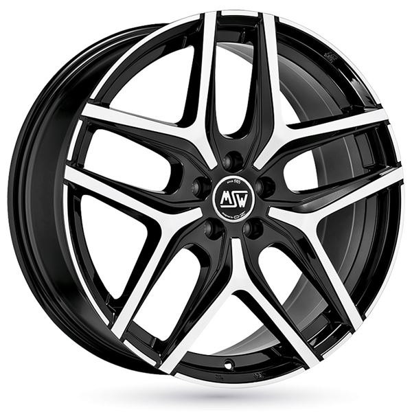 Jante aluminium Msw 19 pouces Noir Face Polie