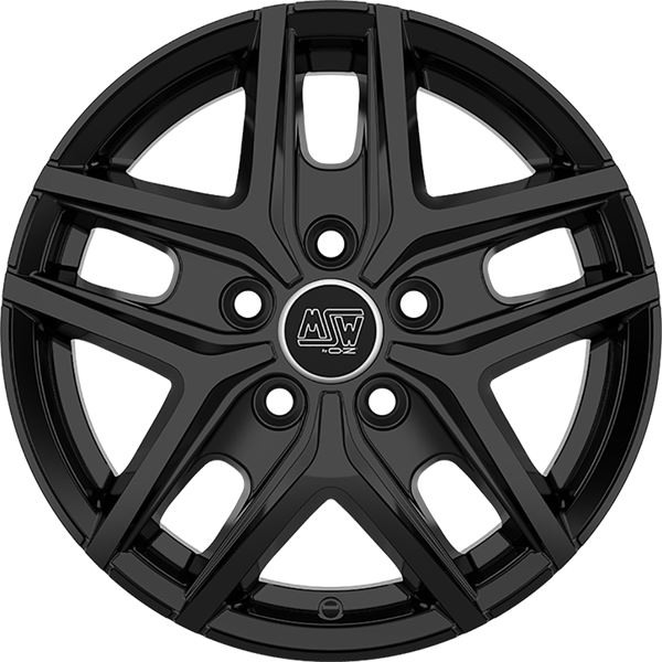Jante aluminium Msw 16 pouces Noir Brillant