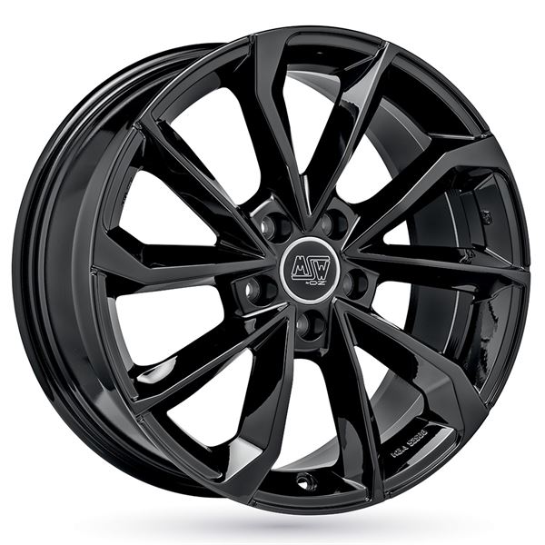 Jante aluminium Msw 17 pouces Noir Brillant
