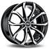 Jante aluminium Msw 16 pouces Noir Face Polie