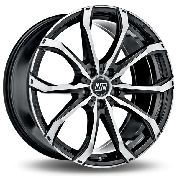 Jante aluminium Msw 18 pouces Noir Face Polie