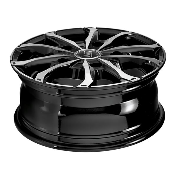 Jante aluminium Msw 16 pouces Noir Brillant Face Polie