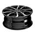 Jante aluminium Msw 16 pouces Noir Brillant Face Polie