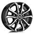 Jante aluminium Msw 17 pouces Noir Brillant Face Polie
