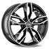 Jante aluminium Msw 17 pouces Gris Brillant Face Polie