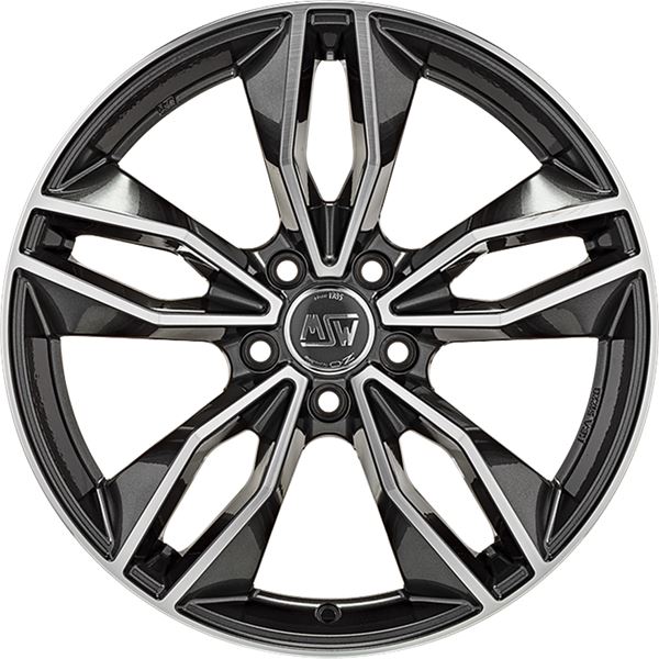 Jante aluminium Msw 18 pouces Gris Brillant Face Polie