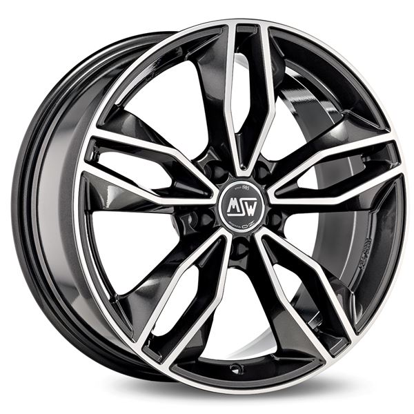 Jante aluminium Msw 19 pouces Gris Brillant Face Polie