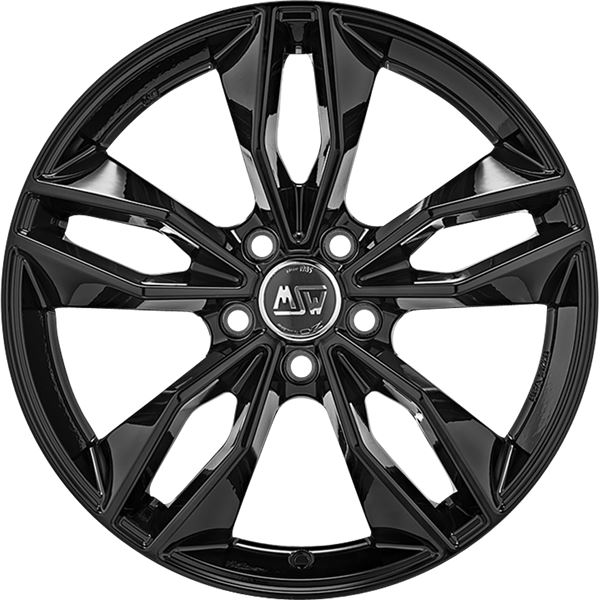 Jante aluminium Msw 17 pouces Noir Brillant