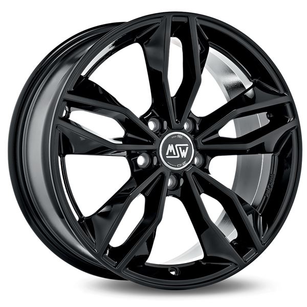 Jante aluminium Msw 18 pouces Noir Brillant