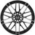 Jante aluminium Msw 17 pouces Noir Brillant Face Polie