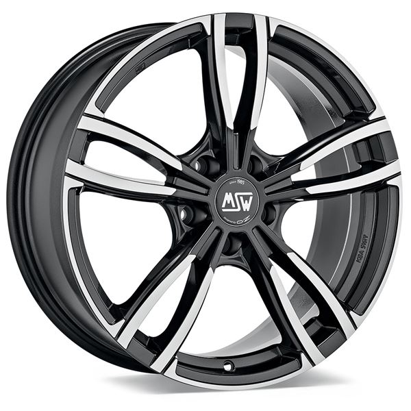 Jante aluminium Msw 17 pouces Gris Brillant Face Polie