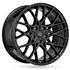 Jante aluminium Msw 18 pouces Noir Brillant