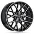 Jante aluminium Msw 18 pouces Noir Brillant Face Polie