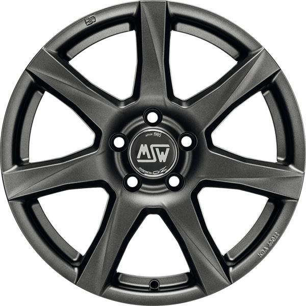 Jante aluminium Msw 15 pouces Gris Mat