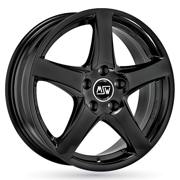 Jante aluminium Msw 16 pouces Noir Brillant