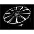 Jante aluminium Msw 16 pouces Noir Brillant Face Polie