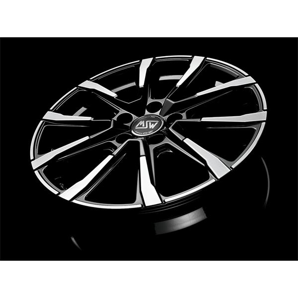 Jante aluminium Msw 17 pouces Noir Brillant Face Polie