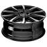 Jante aluminium Msw 17 pouces Noir Brillant Face Polie