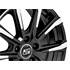Jante aluminium Msw 17 pouces Noir Brillant Face Polie