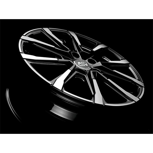 Jante aluminium Msw 18 pouces Noir Brillant Face Polie
