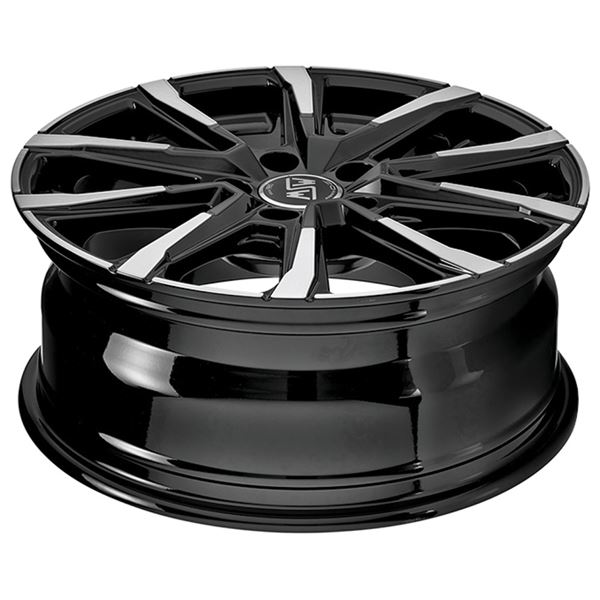 Jante aluminium Msw 18 pouces Noir Brillant Face Polie