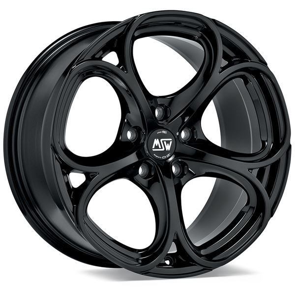 Jante aluminium Msw 19 pouces Noir Brillant