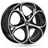 Jante aluminium Msw 18 pouces Noir Brillant Face Polie