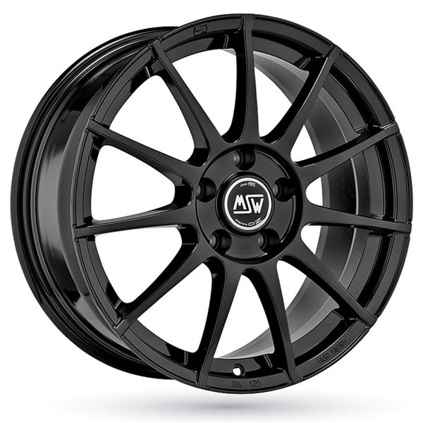 Jante aluminium Msw 16 pouces Noir Brillant
