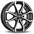 Jante aluminium Msw 15 pouces Noir Brillant Face Polie