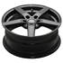 Jante aluminium Racer 17 pouces Gris Brillant
