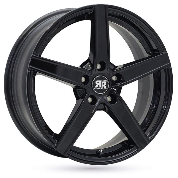 Jante aluminium Racer 18 pouces Noir Brillant