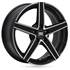 Jante aluminium Racer 17 pouces Noir Brillant Face Polie