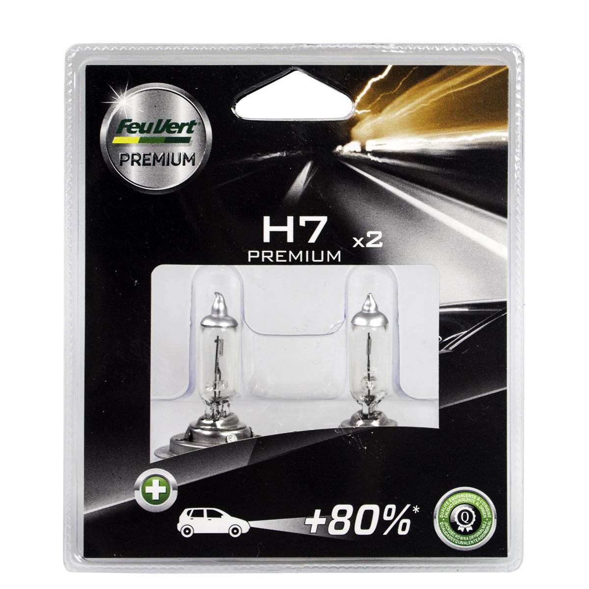 Ampoules (2 pièces) Feu Vert Premium Effet Xenon H7