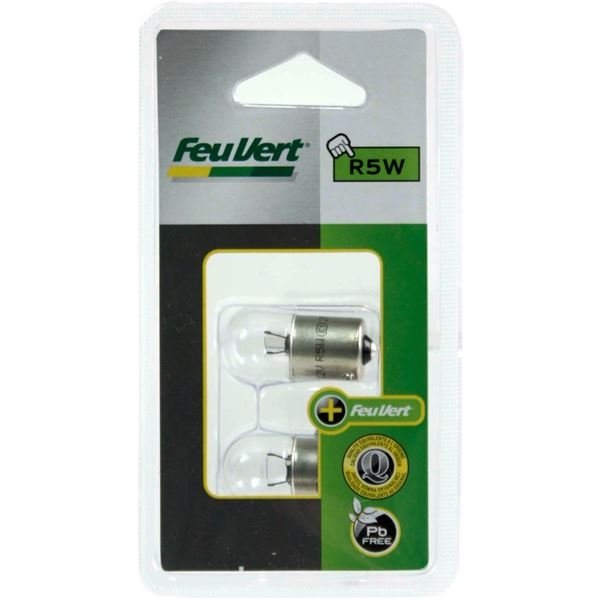 2 Ampoules Feu Vert R5W