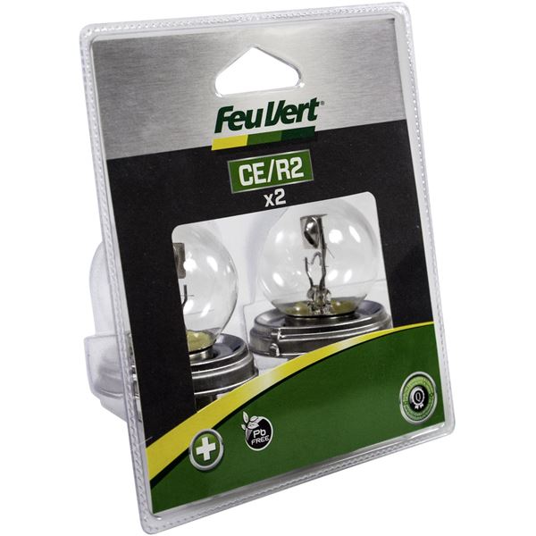 2 ampoules Feu Vert R2