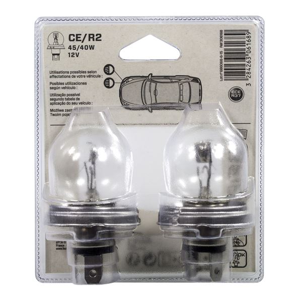 2 ampoules Feu Vert R2